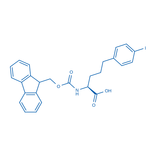 Fmoc-2-amino-5-phenyl(4-I)-L-pentanoic acid